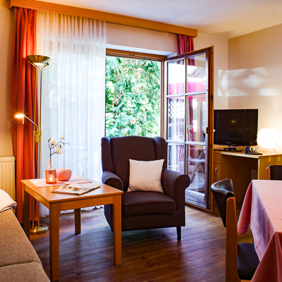 Wohnzimmer Appartement Bad Füssing